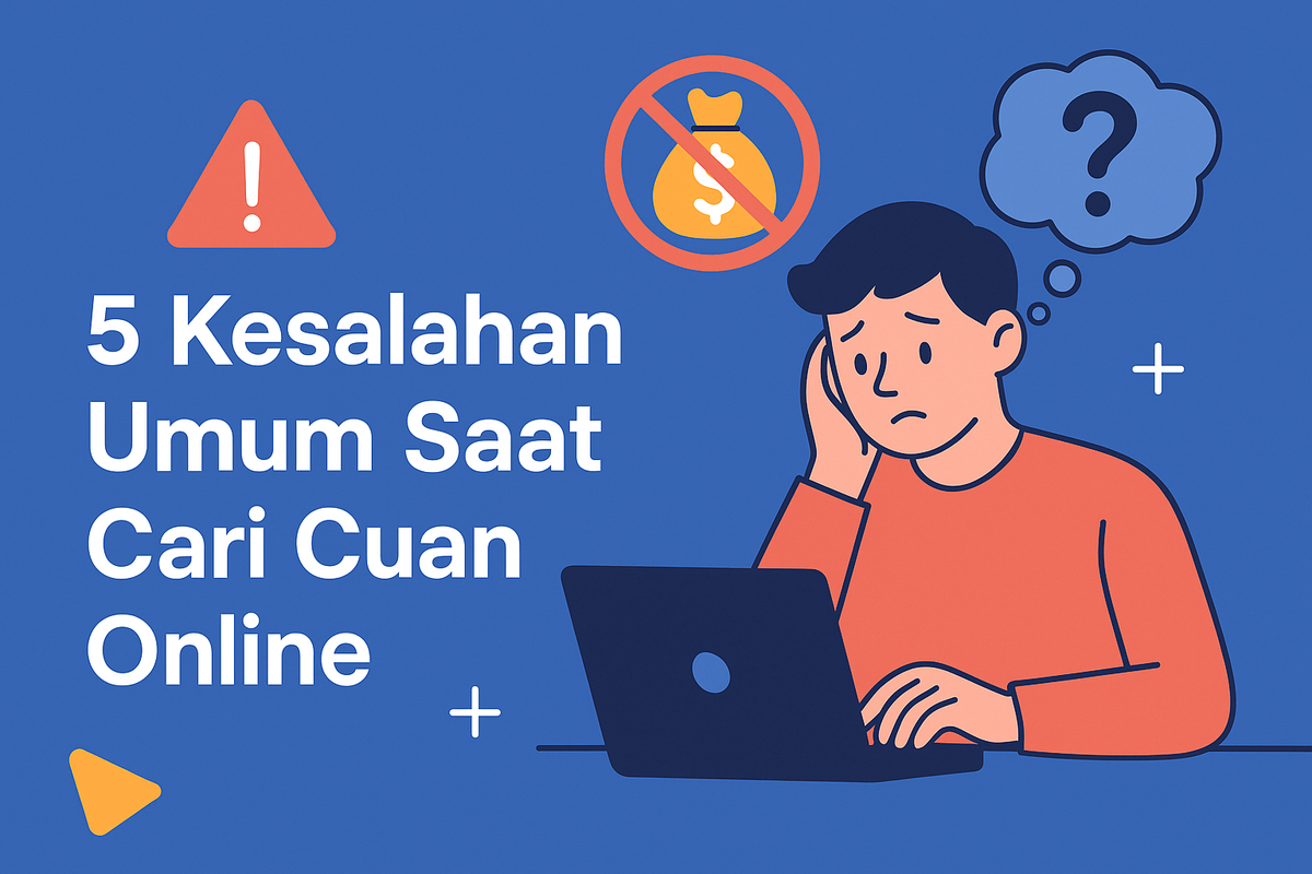 5 Kesalahan Umum Saat Cari Cuan Online