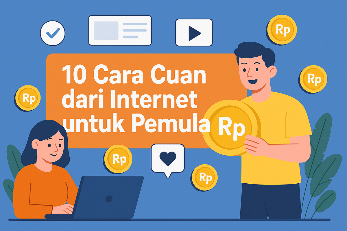 10 Cara Cuan dari Internet untuk Pemula
