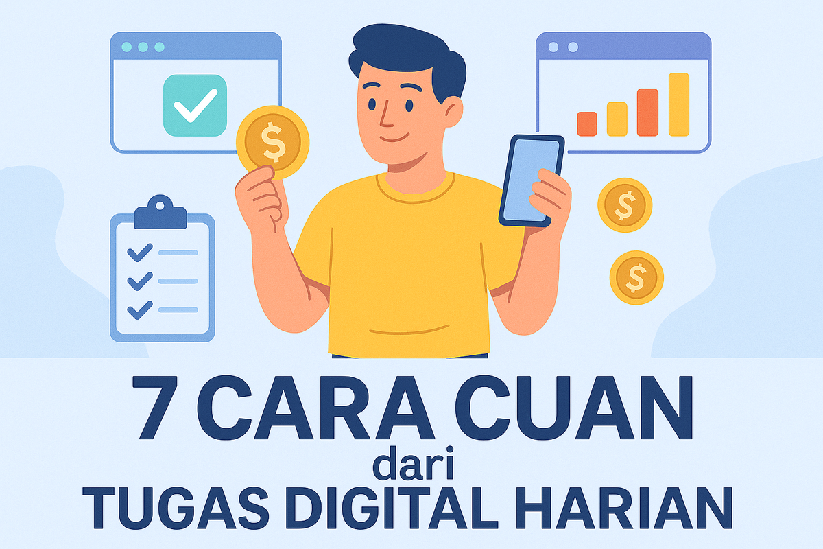 7 Cara Cuan dari Tugas Digital Harian