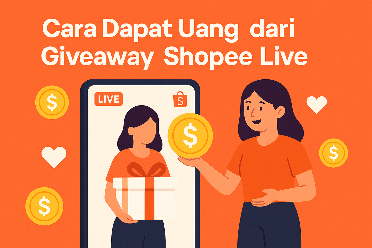Cara Dapat Uang dari Giveaway Shopee Live